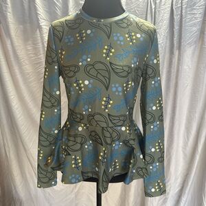 Floral Patterned Long Sleeve Top